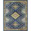 Allur Bohemian Navy Multicolor 8'x10' Synthetic Area Rug