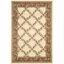 Ivory and Brown Floral Synthetic 12' x 15' Tufted Area Rug