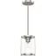 Astwood Brushed Nickel Clear Glass Mini Pendant Light