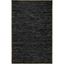 Handmade Black Leather Flatweave 8' x 10' Area Rug