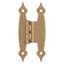 Champagne Bronze 3/8 Inch Offset Hammered Cabinet Hinge