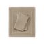 King Beige Cotton Blend Sheet Set with Fringe