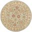 Antiquity Grey Blue and Beige Round Wool Area Rug