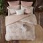 Blush King Cotton Jacquard Reversible Comforter Set