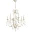 Persian White 27" 6-Light Candelabra Chandelier