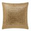 Madison Avenue Gold Rhinestone Velvet Square Pillow 20x20