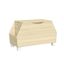 Light Woodgrain Kids' Toy Storage Box with Side Shelves