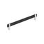 8-13/16 inch Matte Black and Polished Chrome Bar Pull