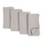 Light Gray Stone Washed Linen Napkins Set of 4