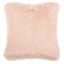 Blush Shag Faux Fur Square Accent Pillow