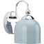 Dalton Polished Chrome and Coastal Blue Dome Wall Sconce