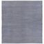 Navy and White Geometric Cotton Square Rug, 6' x 6'