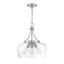 Savoy House Octave Satin Nickel 3-Light Pendant with Clear Glass Shade