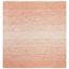 Coastal Charm Orange/Ivory Square Cotton Flatweave Rug