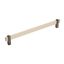 Silver Champagne and Black Nickel Modern Cabinet Bar Pull