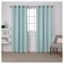 Seafoam Polyester Blackout Grommet Top Window Curtain Panels