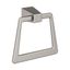 Brushed Nickel 6-13/16 Inch Geometric Wall Mounted Towel Ring