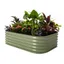 Olive Green 17" Tall Modular Metal Outdoor Raised Garden Bed