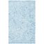 Boho Chic Blue Hand-Tufted Wool Rectangular Rug 4' x 6'