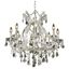 Maria Theresa 26" Chrome Chandelier with Clear Crystal