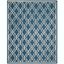 Hand-Tufted Cambridge Navy & Ivory Wool 9' x 12' Area Rug