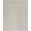 Ivory Elegance 8' x 10' Hand-Knotted Wool & Viscose Area Rug