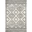 Lacey Moroccan Geometric Off-White Shag Area Rug, 5'3" x 7'7"