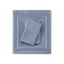 King Blue Cotton Polyester Solid Sheet Set