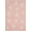 Ivory and Pink Hand-Tufted Wool Kids Rug 4' x 6'