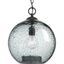 Malbec Antique Bronze 15" Globe Pendant with Textured Artisanal Glass