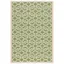 Green and Beige Geometric Rectangular Washable Area Rug