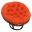 Tangerine Dream 42" Handcrafted Rattan Papasan Chair with Micro Suede Cushion
