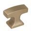 Golden Champagne Modern T-Handle Cabinet Knob with Mounting Hardware