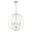 Polished Chrome Mini Orb Chandelier with Crystals