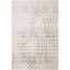 Ivory and Grey Rectangular Hand-knotted Synthetic Area Rug