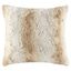 Sand Faux Fur 20" x 20" Square Throw Pillow