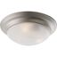 Brushed Nickel Alabaster Glass 3-Light Flush Mount Ceiling Fixture