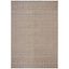 Black and Beige 8' x 11' Stain-Resistant Synthetic Area Rug