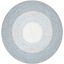 Handwoven Easy-Care Synthetic Round Braided 4' Gray Rug