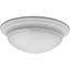 White Alabaster Glass 14-Inch Flush Mount Ceiling Light