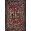 Vintage Hamadan Red & Multi Synthetic 6'7" x 9' Area Rug