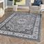 Modern Persian Medallion 4' x 6' Easy-Care Area Rug, Gray/Ivory