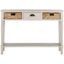 Christa Vintage Grey Wood Console Table with Storage