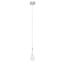 Larmes Clear Glass LED Mini Pendant Light in Polished Chrome