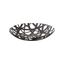 Black Steel Cut-Out Circular Fruit Bowl