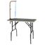 Go Pet Club 42 Inch Black Dog Grooming Table with Adjustable Arm