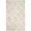 Ivory and Gray Hand-Tufted Wool Area Rug