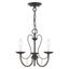 Mirabella English Bronze 3-Light Crystal Chandelier