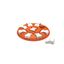 Orange and White Interactive Dog Treat Puzzle Dispenser