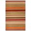 Handmade Striped Kilim 6' x 9' Wool and Synthetic Area Rug